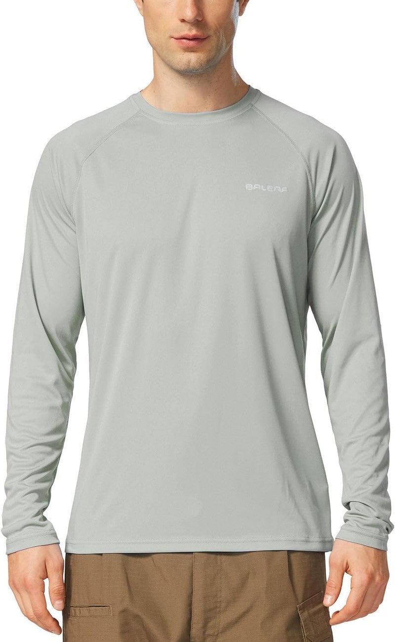 Baleaf Men's Sun Protection Shirts UV SPF UPF 50+ Long Sleeve Rash Guard Fishing Running Quick Dry Lightweight - Image 3