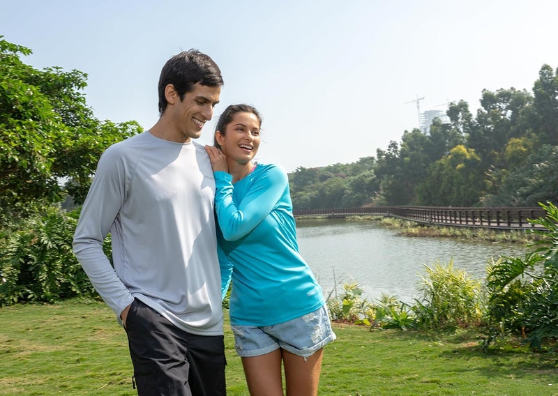 Baleaf Men's Sun Protection Shirts UV SPF UPF 50+ Long Sleeve Rash Guard Fishing Running Quick Dry Lightweight - Image 5