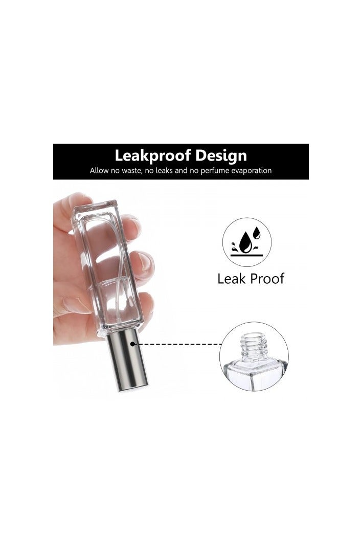2-Pack Refillable Perfume Atomizer Bottles 20ml Dark Glass Spray with Funnel Travel Mini Portable Scent Pump for Cologne Essential Oil Mist - Image 3
