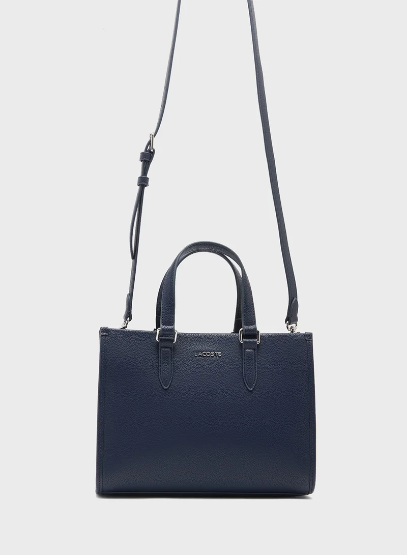 LACOSTE Logo Top Handle Satchel Bag