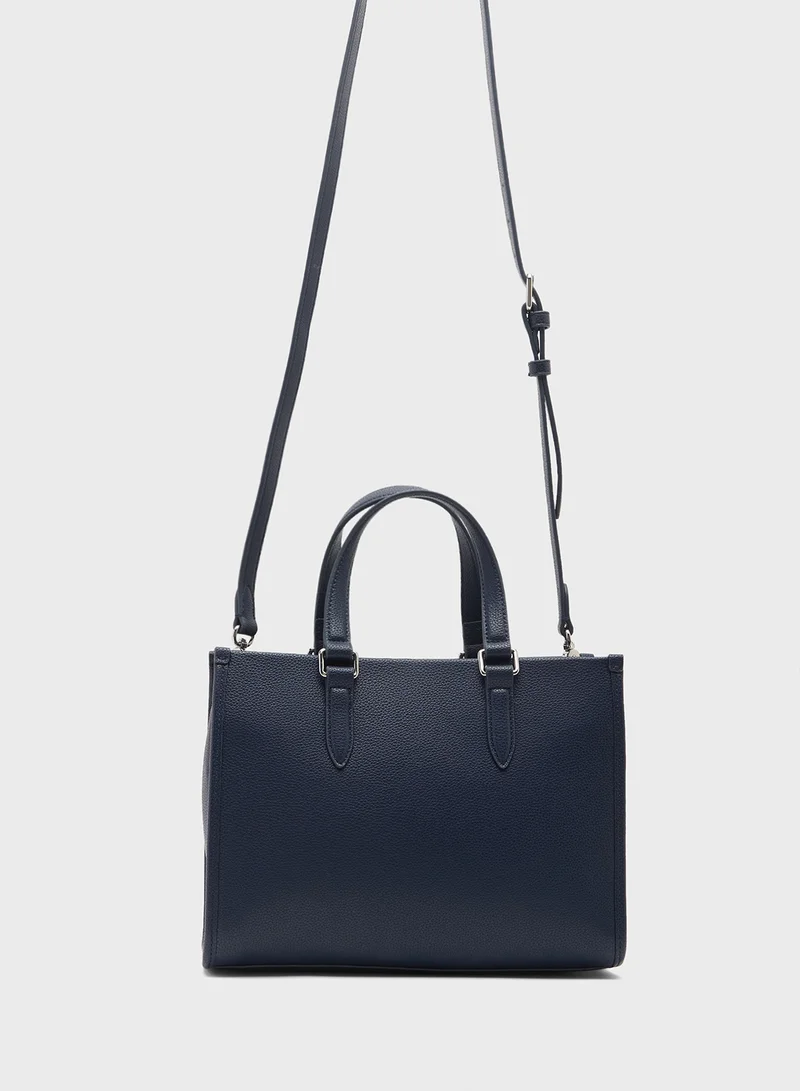 LACOSTE Logo Top Handle Satchel Bag