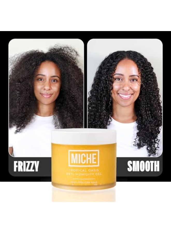 ميش بلومين جل ميش الاستوائي لمكافحة الرطوبة، جل شعر بقوة تثبيت قوية وخالي من التجعد ٨.٨ أوقية | لجميع أنواع التجعيد - المجعد والمجعد جدًا - Image 5