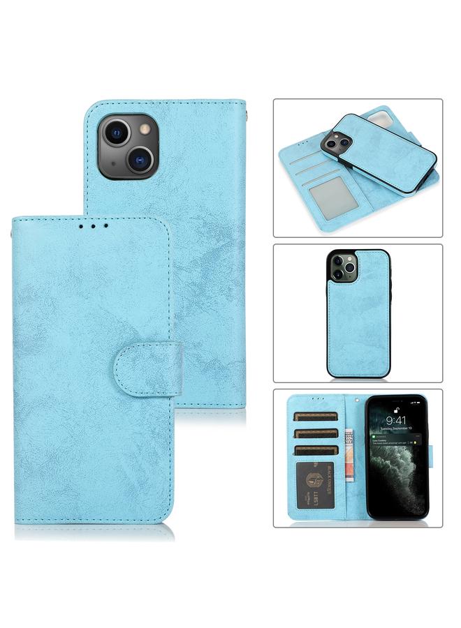 Zaboon Case For iPhone 13 mini Retro 2 in 1 Detachable Horizontal Flip Leather Case with Card Slots & Wallet For iPhone 13 Mini - Image 1