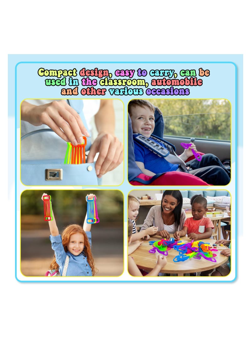 SYOSI - 28 Pack Stretchy Strings Fidget Toys Colorful Sensory Noodle Textured String for Kids Stress Relief Party Favors Stocking Stuffers Random Color - Image 1