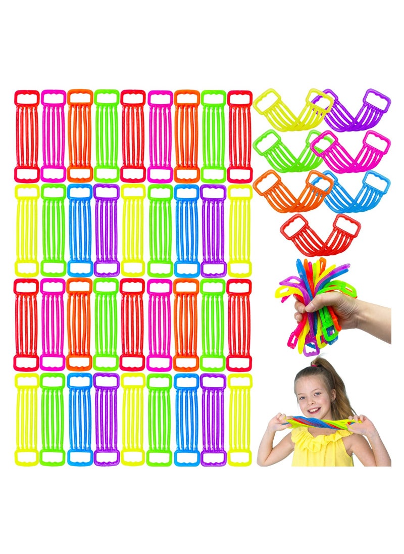 SYOSI - 28 Pack Stretchy Strings Fidget Toys Colorful Sensory Noodle Textured String for Kids Stress Relief Party Favors Stocking Stuffers Random Color - Image 1