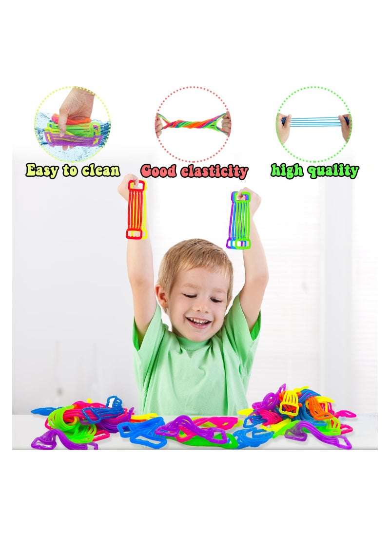 SYOSI - 28 Pack Stretchy Strings Fidget Toys Colorful Sensory Noodle Textured String for Kids Stress Relief Party Favors Stocking Stuffers Random Color - Image 1