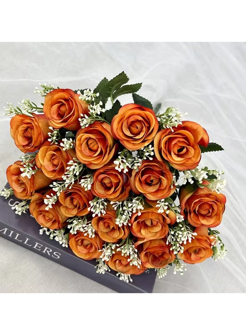 Huitich Artificial Flower Decor for Home, Parties, and Weddings Orange - Image 5