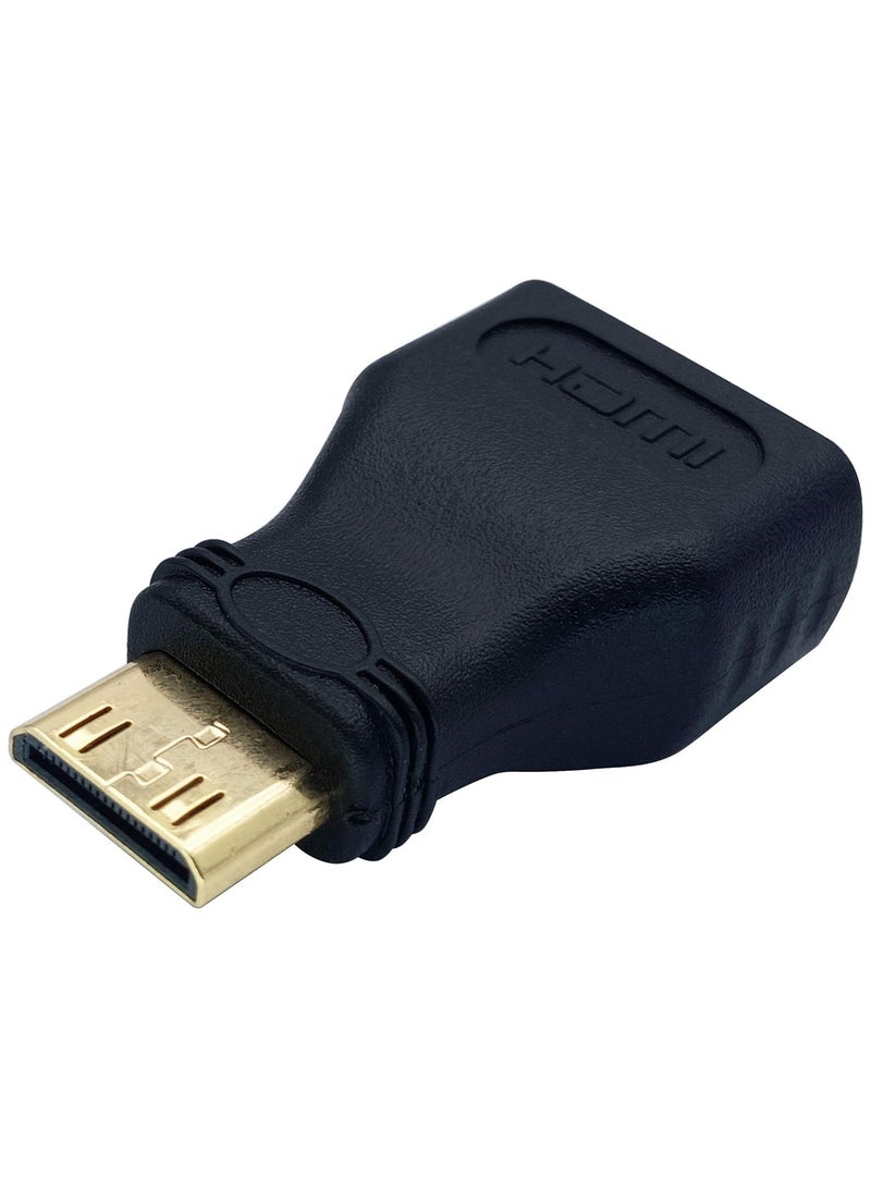 محول ميني HDMI ذكر إلى HDMI أنثى VGA - أسود