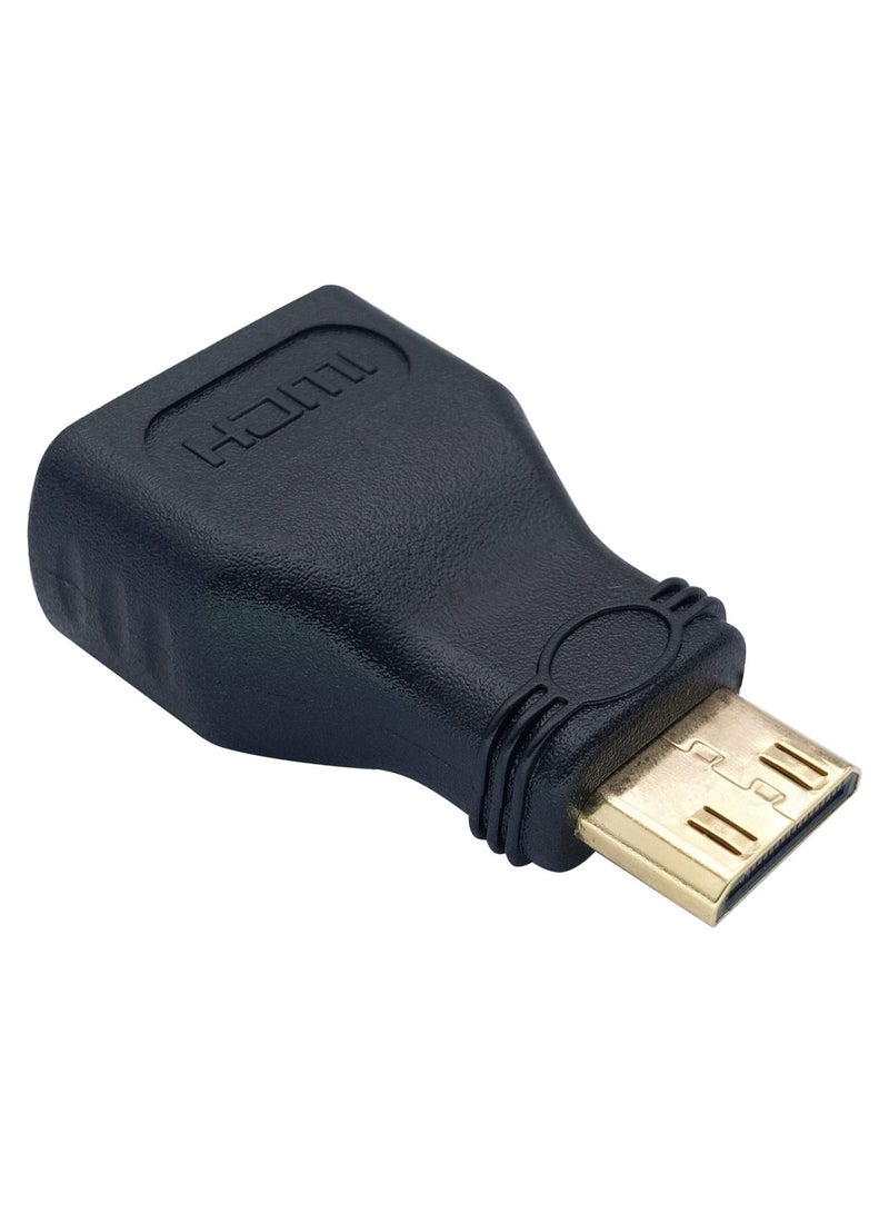 محول ميني HDMI ذكر إلى HDMI أنثى VGA - أسود