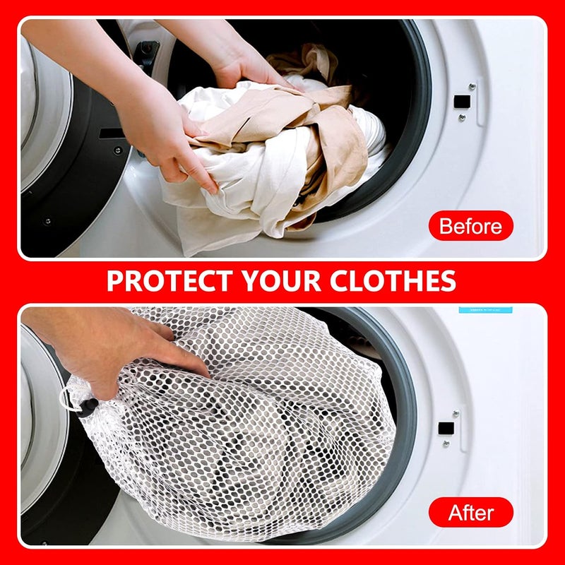 Classycoo Mesh Laundry Bags, 4pcs Wash Bag for Underwear and Lingerie, net laundry bag,laundry bags mesh wash bags, lingerie bags for washing delicates, delicates bag for washing machine（4 sizes） - Image 4