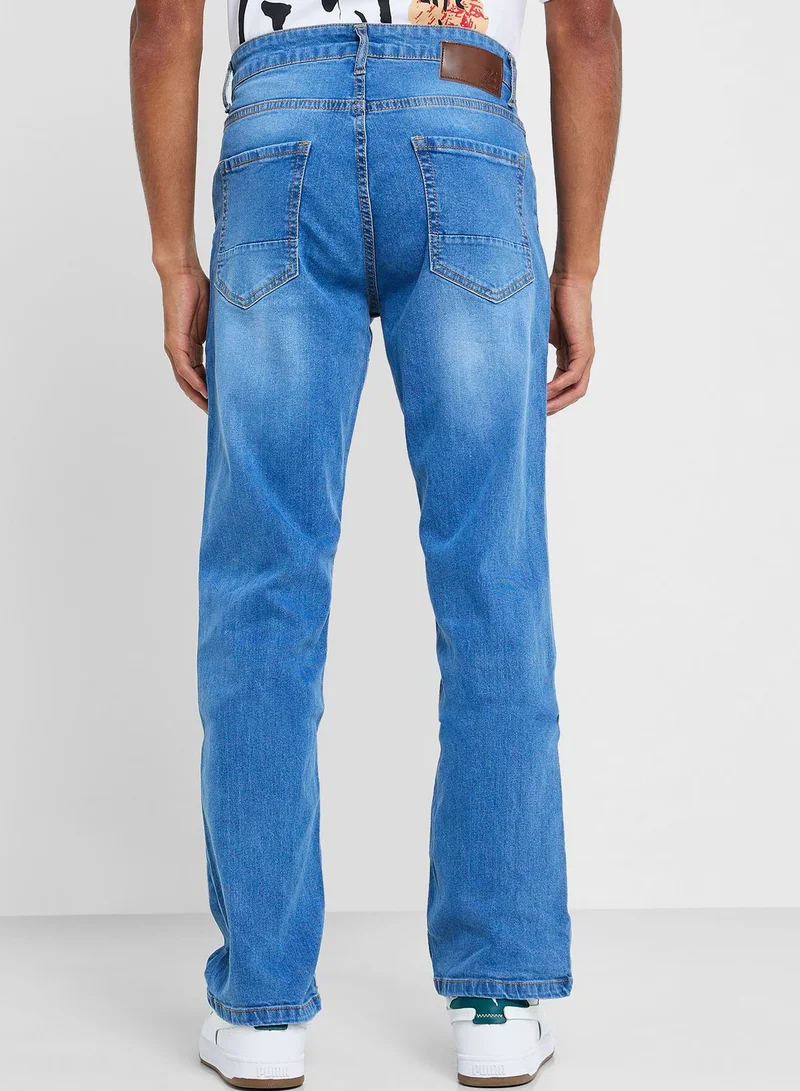 Seventy Five Mens Bootcut Jeans