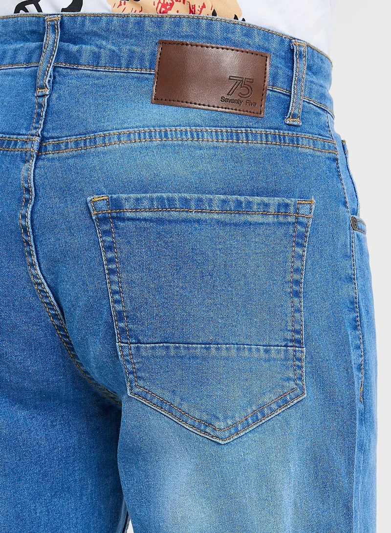 Seventy Five Mens Bootcut Jeans
