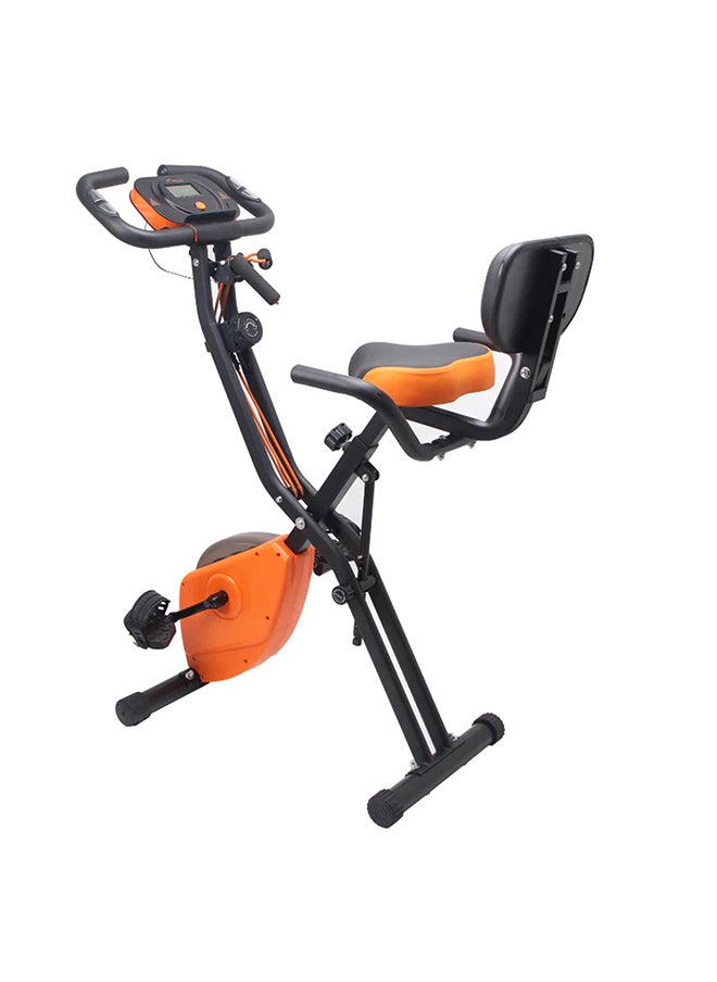 BACK COMFORT Folding Exercise Bike with Backrest – 8-Level Magnetic Resistance | LCD Display | Home Fitness for Seniors & Adults 