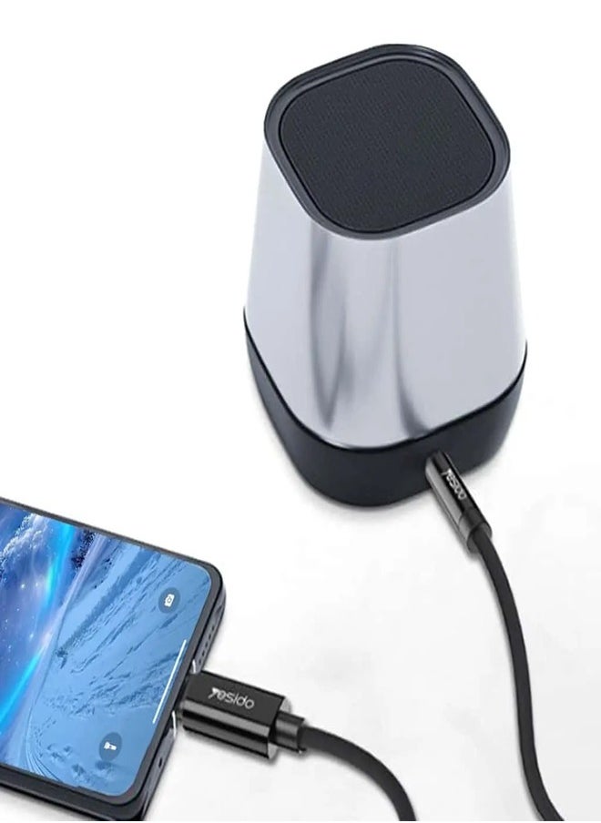 Yesido YAU20 Anti-noise Original Aluminum Alloy 1M Type-C to 3.5MM Aux Cord Headphone Audio Cable  - Image 4