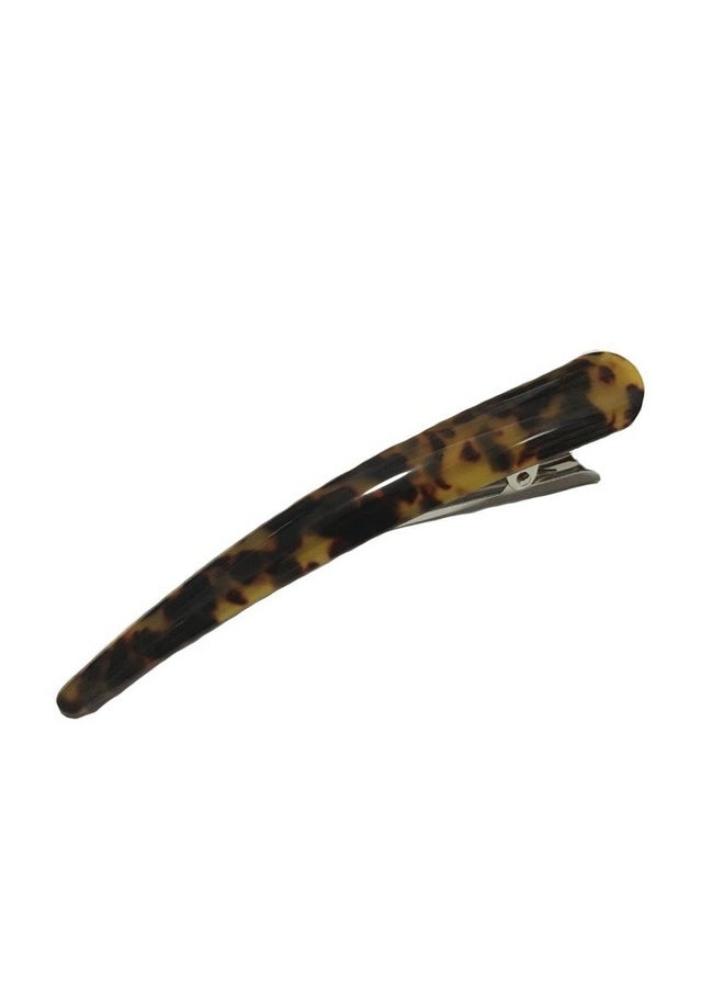 Meilliwish Meilliwish Big Leopard Wedding Women Alligator Clip Hairpin(A83)(Brown)  - Image 1
