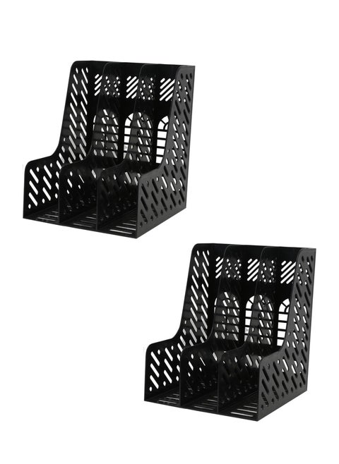 2-Piece magazine Holder With 3 Divisions