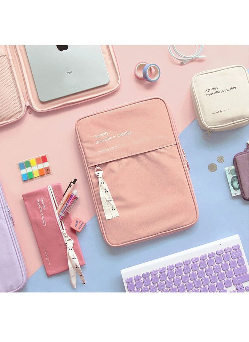9-13 Inch Tablet Sleeve Bag Carrying Case for iPad Pro 11/12.9/ Air 5/4 10.9, 10.2, Samsung Galaxy Tab A8 10.5/Tab S8/S9/S8+/S9+/ Surface Go 2/1,Huawei Mate Air Honor pad x9 Protective with Pocket - Image 4