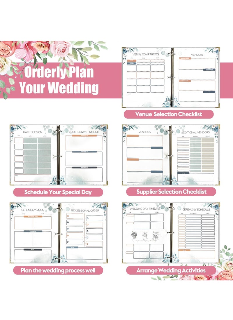 SYOSI - Bridal Wedding Planner Book and Organizer, Engagement Countdown and Unique Gift for Couples, Future Brides and Grooms - Image 1