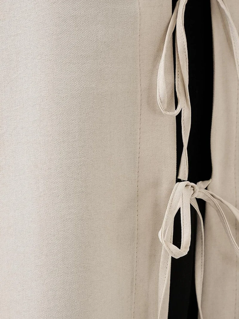 بيغ دارت كيمونو كتان بأكمام طويلة وتفاصيل ربط