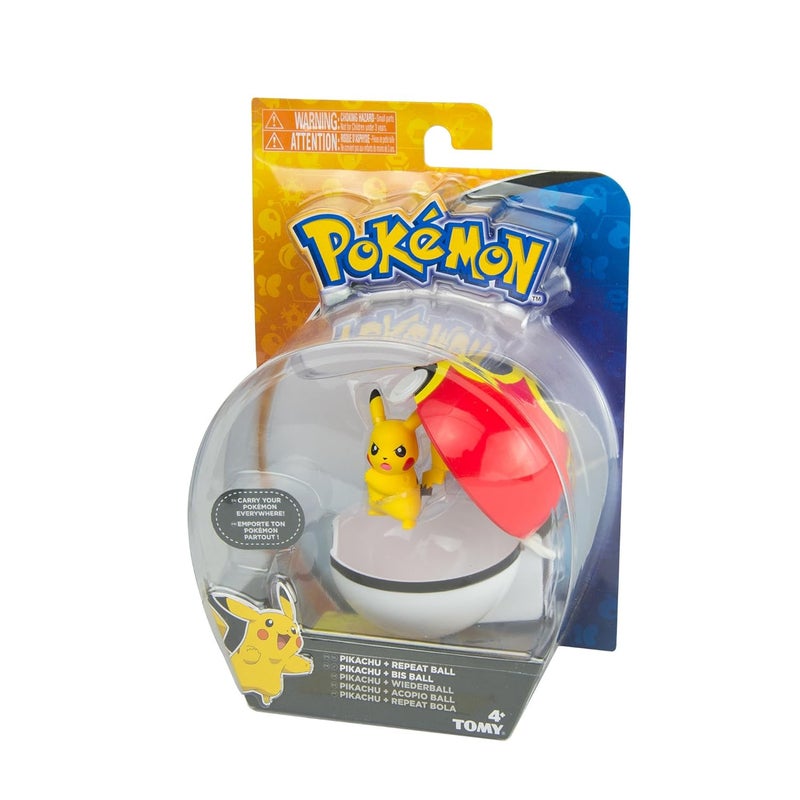 TOMY بوكيمون كليب ن كاري كرة بوك، بيكاتشو وكرة التكرار - Image 3
