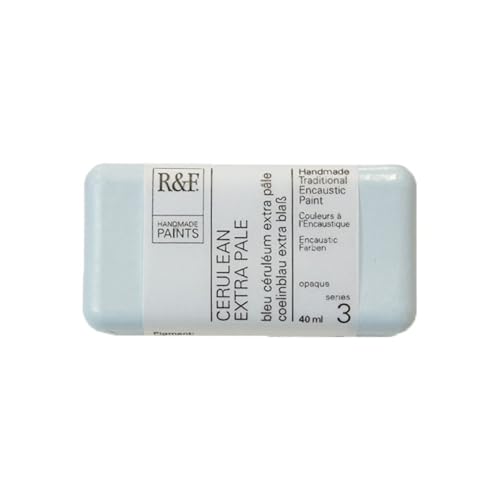 R&F Artist Encaustic Paint, 40 ml, Cerulean Extra Pale - Image 5