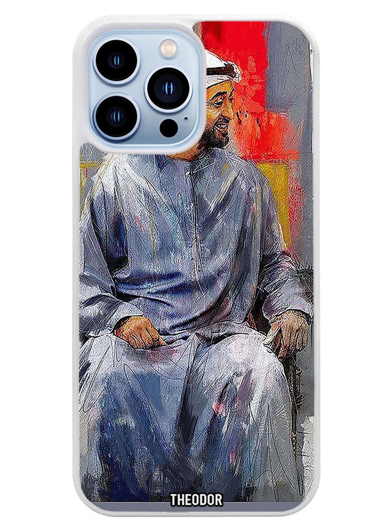 Theodor Protective Case Cover For APPLE IPHONE 14 Pro Max Mbz Sitting (White Bumper) - Image 1
