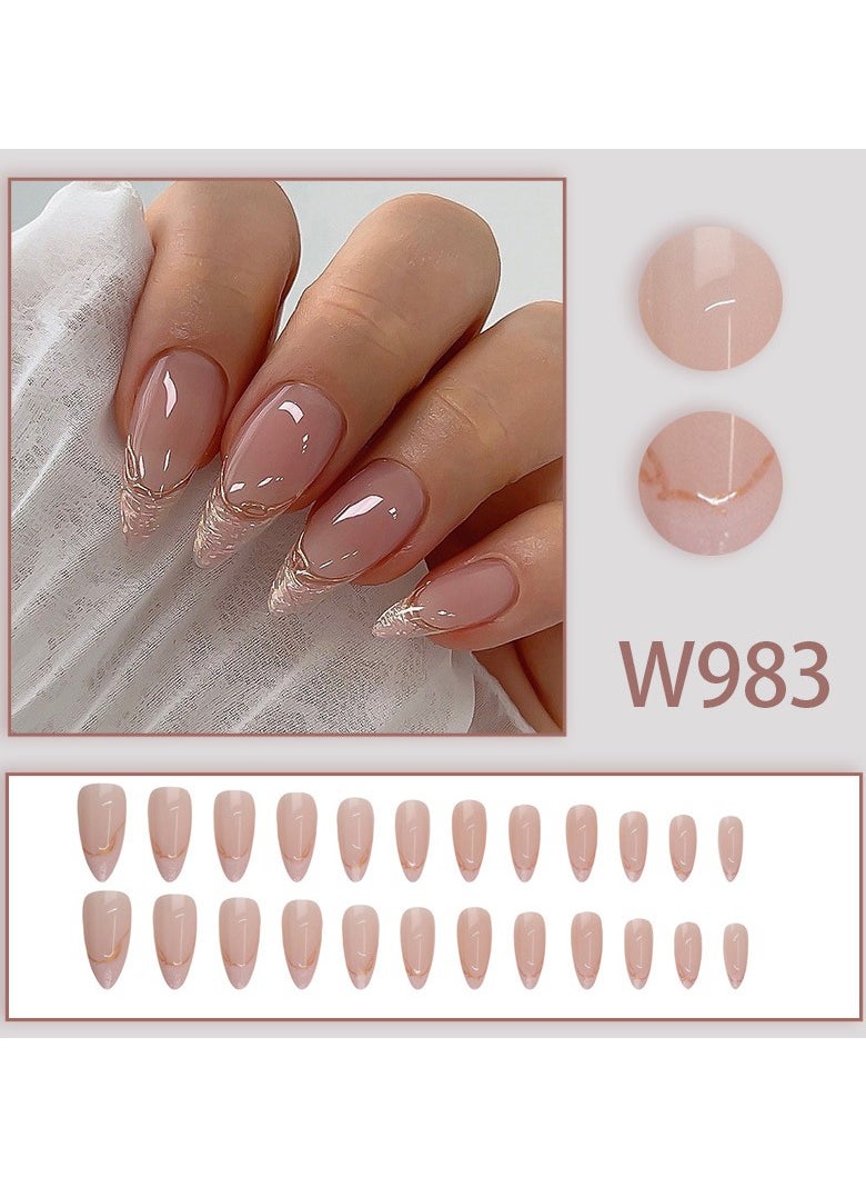 Generic Press no Nails 24Pcs Fake Nails  - Image 3