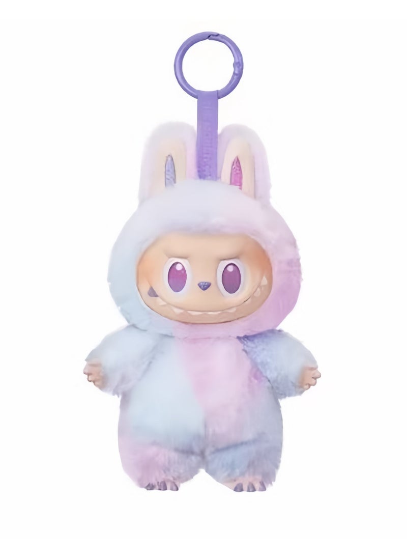 Doll Pendant Labubu 3rd Generation Macaron Vinyl Plush Doll 17cm, Purple - Luck  - Image 1