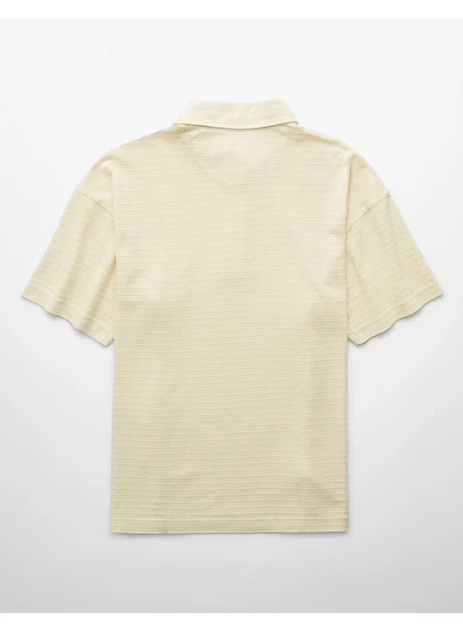 American Eagle AE Textured Polo Shirt