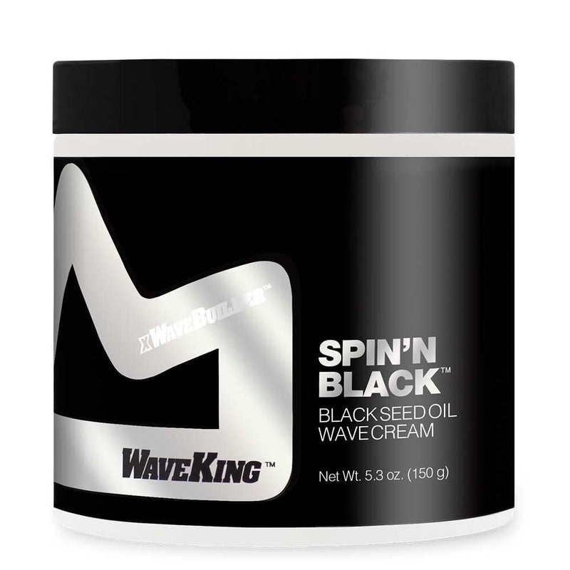 Wave King x Wavebuilder Spin'n Black Black Seed Oil Wave Cream - Image 1