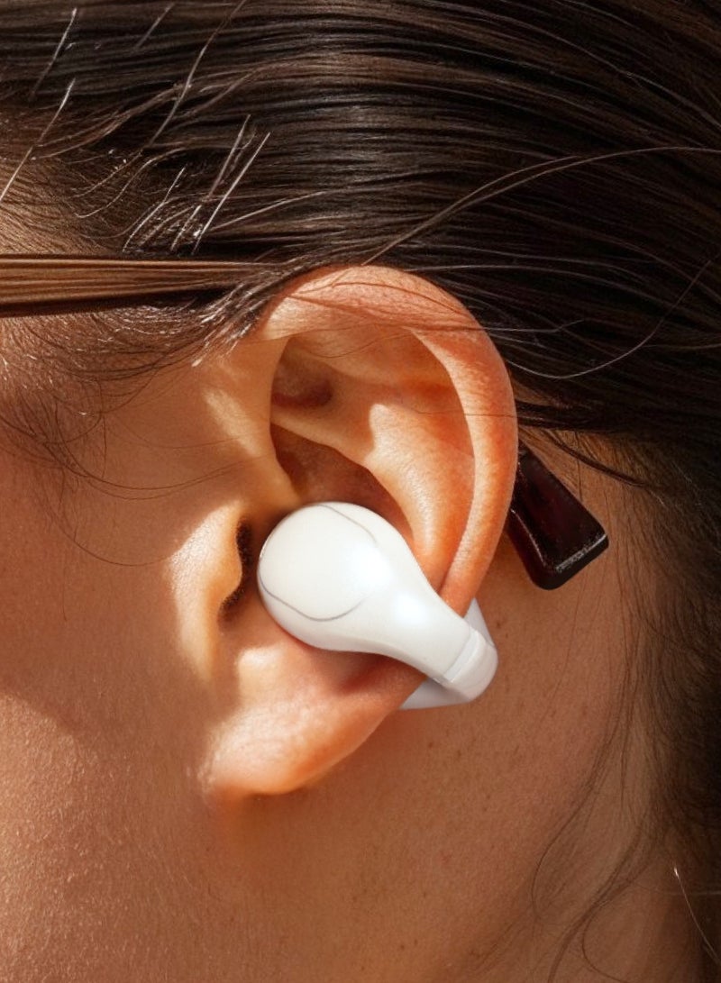 Soundcore C30i by Anker, Open-Ear Earbuds, Clip-On Headphones, Lightweight Comfort, Stable Fit, Firm-Shell Design, Attachable Ear Grips, Big Drivers for Clear Audio, 30H Play, IPX4 Water-Resistant white - Image 3