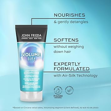 John Frieda John Frieda Volume Lift Lightweight Conditioner 75 ml Conditioner for Flat Fine Hair Conditioner Travel Size  - Image 3