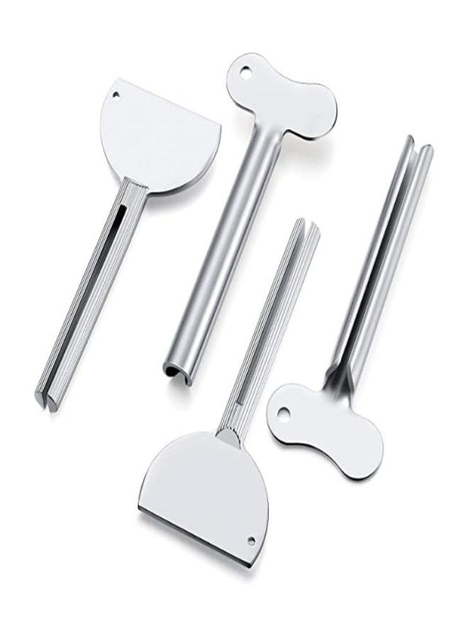 HLLMX 2 PCS Stainless Steel Toothpaste Tube Squeezers Metal Toothpaste Squeezer for Bathroom Hair Dye Cosmetic Plastic Tubes Squeezer (Silver) - Image 4