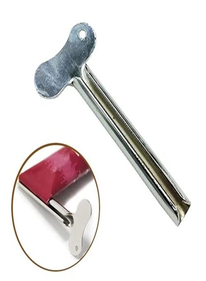 HLLMX 2 PCS Stainless Steel Toothpaste Tube Squeezers Metal Toothpaste Squeezer for Bathroom Hair Dye Cosmetic Plastic Tubes Squeezer (Silver) - Image 5