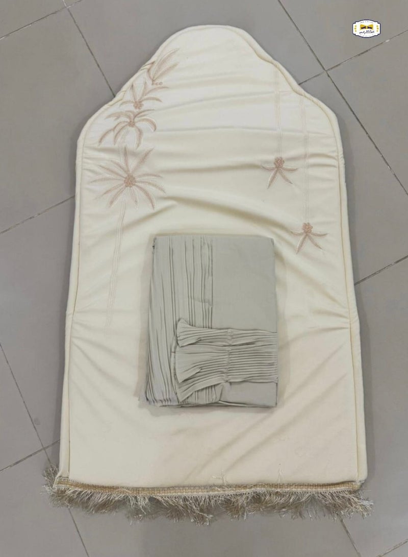Embroidered padded sponge prayer rug with a crushed rug, excellent cool material - Image 1