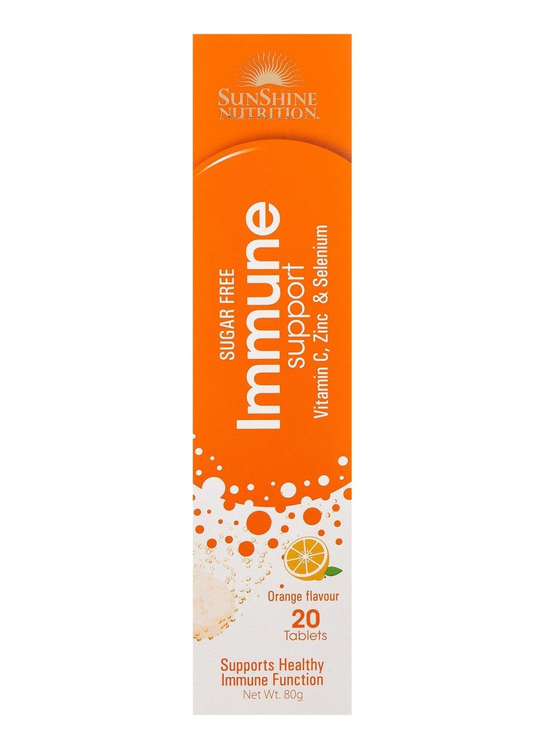 SUNSHINE NUTRITION Immune Support Efferv Orange Tabs 20'S - Image 1