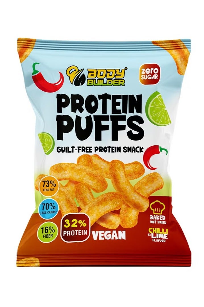 Protein Puffs, Chili Lime, 50 Gm, High Protein, Less Carbs & 73% Less Fat