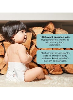 Kit & Kin KIT & KIN Eco Friendly Premium Baby Diapers | Flash Dry Disposable Diapers, Leak Protection Hypoallergenic Diaper Size 4, for Skin Protection Vegan Baby Diapers (Size 4 (pack of 10), Taped Diapers)  - Image 4