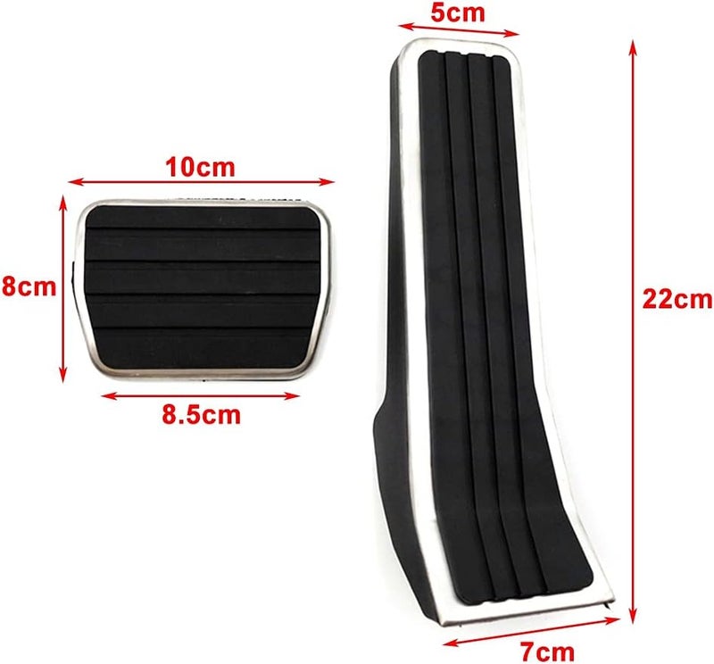 DEMULAX Car Accelerator and Brake Pedal Covers - Image 2