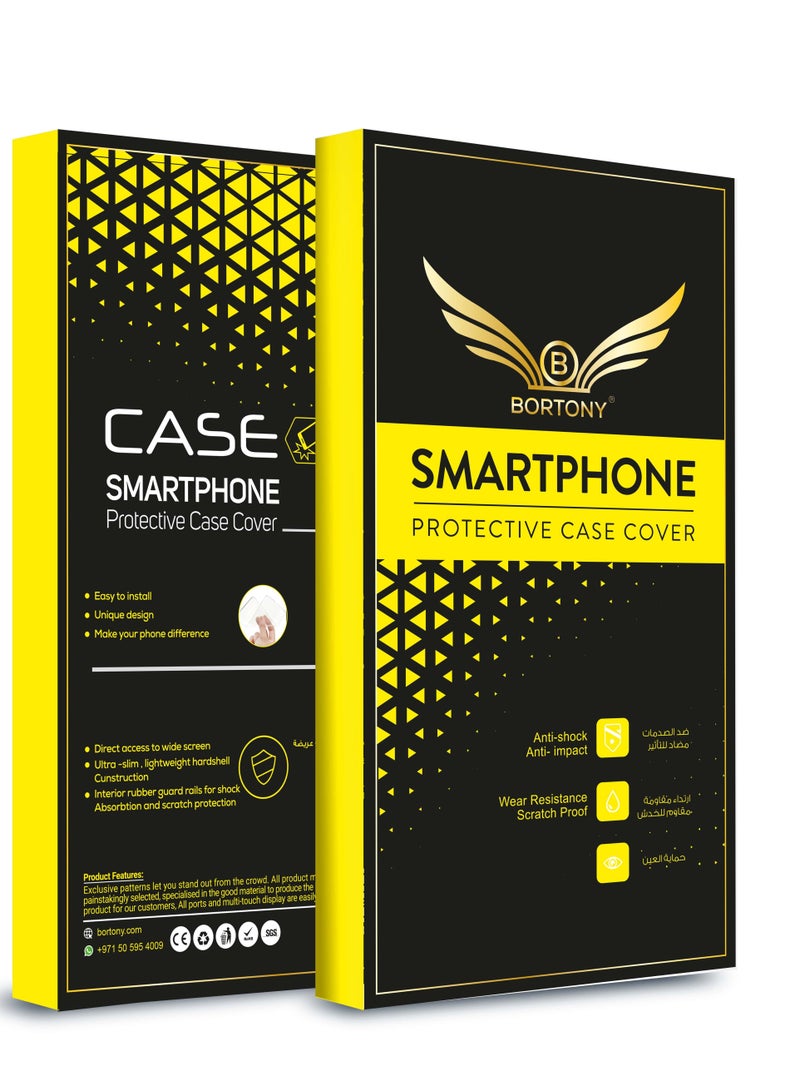 BORTONY Protective Case Cover With Finger Grip Stand For Samsung Galaxy S21 Ultra - Image 4