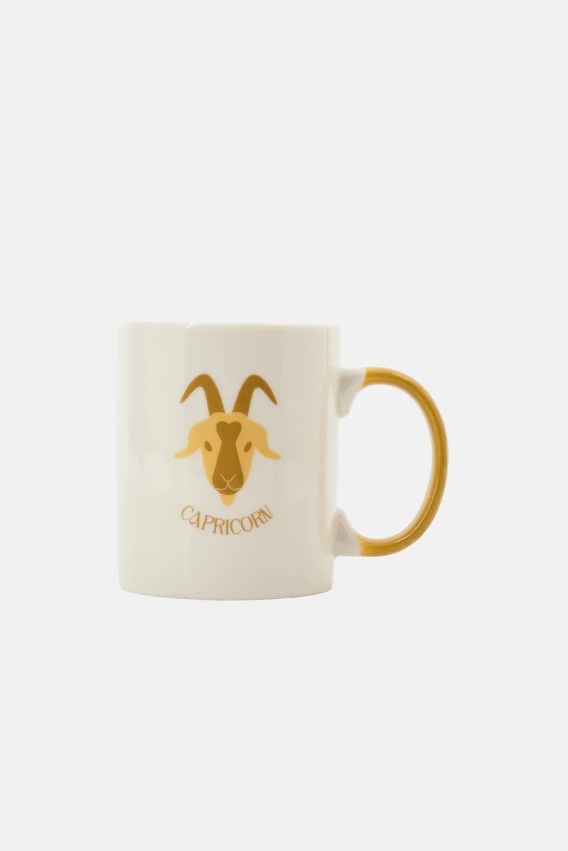 Muy Mucho Capricorn Zodiac Mug 330 ml, White