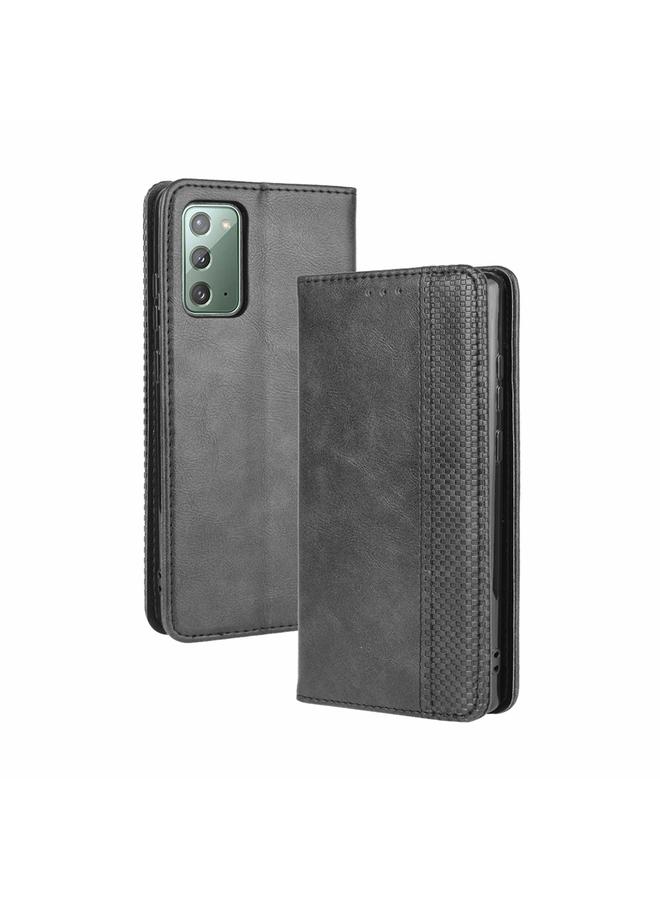 S-TOP Case For Samsung Galaxy S20 FE 4G / 5G Magnetic Buckle Retro Crazy Horse Texture Horizontal Flip Leather Case with Holder & Card Slots & Photo Frame - Image 1