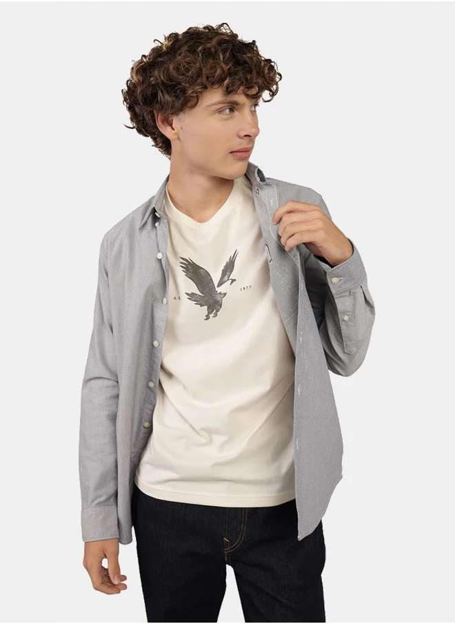 American Eagle AE Slim Fit Everyday Oxford Button-Up Shirt