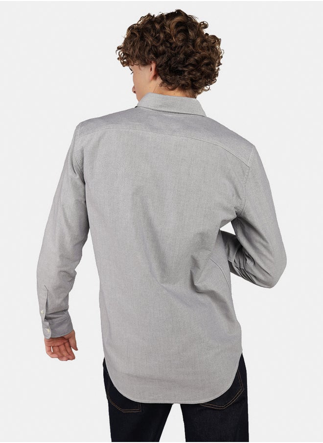 American Eagle AE Slim Fit Everyday Oxford Button-Up Shirt  - Image 4