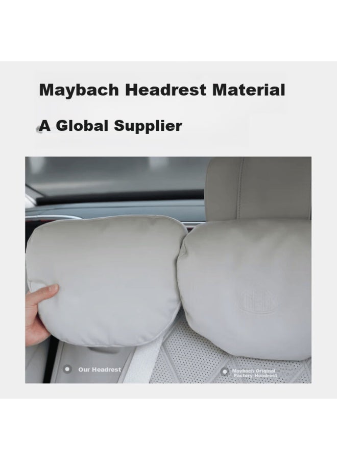 Bimll B Lamous Car Headrest Neck Pillow Lumous For Maybach Mercedes Tesla Lumbar Support Cushion Car Seat Cushion - Image 2