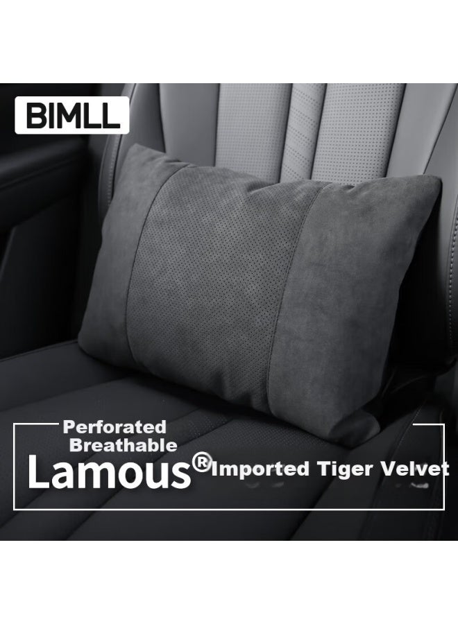 Bimll B Lamous Car Headrest Neck Pillow Lumous For Maybach Mercedes Tesla Lumbar Support Cushion Car Seat Cushion - Image 1