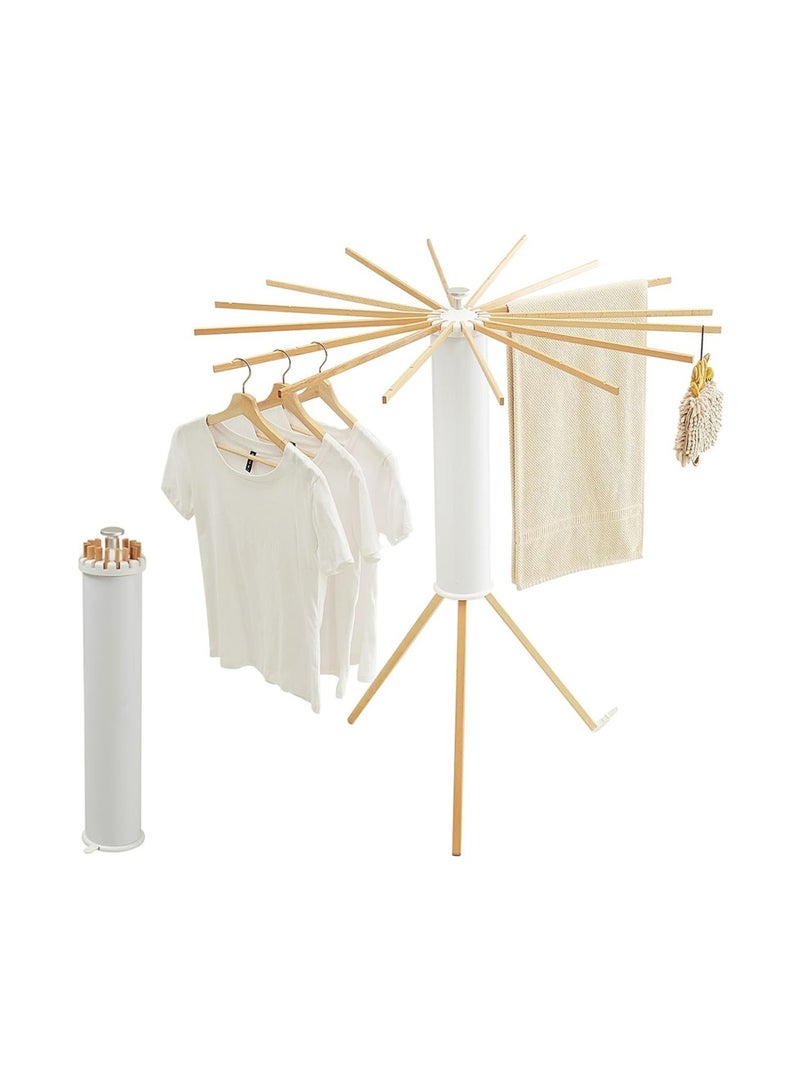 Foldable Clothes Drying Rack, Portable Clothes Drying Hanger, Space Saving Laundry and Drying Stand - Image 1