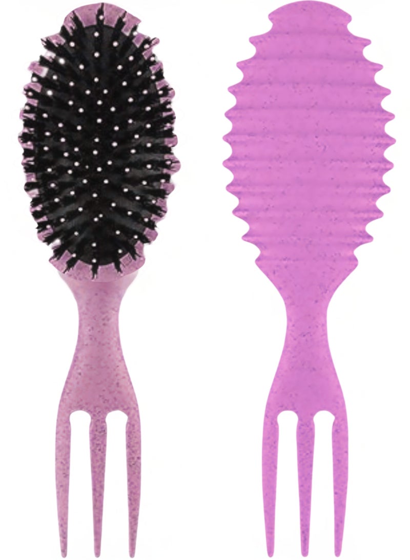 جولي فرشاة فك تشابك الشعر المجعد - لون بنفسجى - Image 2