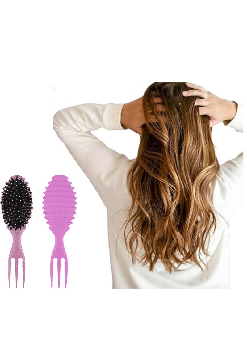 جولي فرشاة فك تشابك الشعر المجعد - لون بنفسجى - Image 5