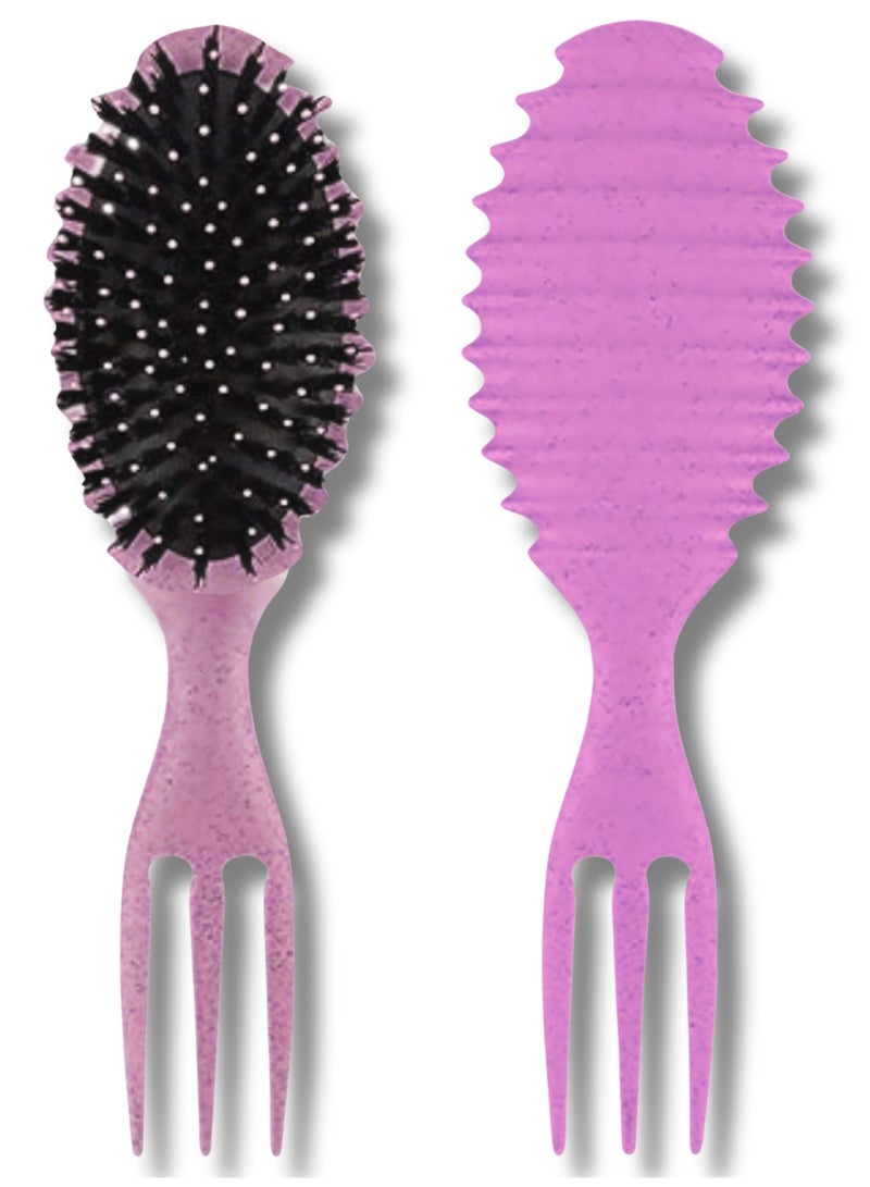 جولي فرشاة فك تشابك الشعر المجعد - لون بنفسجى - Image 1